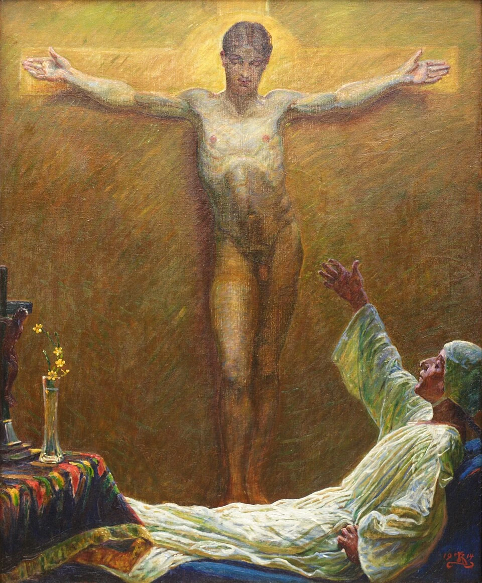 Kristian Zahrtmann - Santa Caterina da Siena, Museo d'arte di Randers